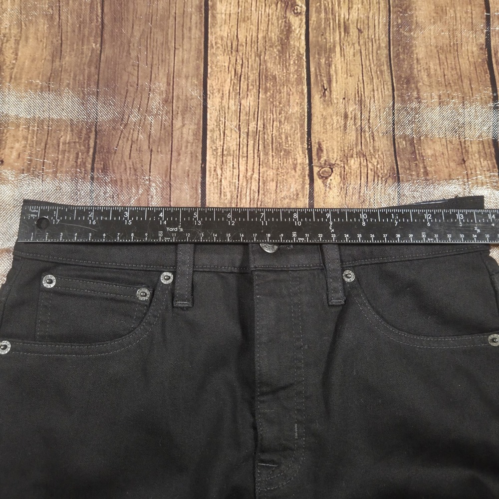 J.Crew Cropped Wide Leg Jeans Womens 27 Black High Rise Minimalist Effortless - Picture 2 of 12